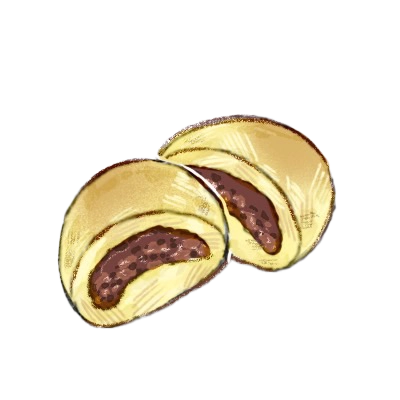 Bun, red bean filling